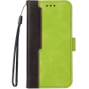  Xiaomi 15 Pro, Oldalra nyíló tok, stand, kártyatartóval, kézpánttal, Wooze Colour Wallet, zöld