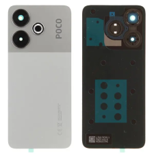 Xiaomi 5600020N19C00 Xiaomi Poco M6 Ezüst gyári akkufedél hátlap mobiltelefon, tablet alkatrész