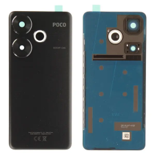 Xiaomi 5600070N16T00 Gyári Xiaomi Poco F6 Fekete akkufedél üveg hátlap, kamera lencse mobiltelefon, tablet alkatrész