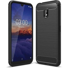 Xiaomi Carbon Fiber Xiaomi Redmi 8A fekete szilikon tok (Forcell) tok és táska