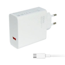 Xiaomi hálózati töltő USB-A aljzat (5V/3A, 120W, gyorstöltő + USB-C kábel) fehér (MDY-13-EE + TYPE-C) (MDY-13-EE + TYPE-C) mobiltelefon kellék