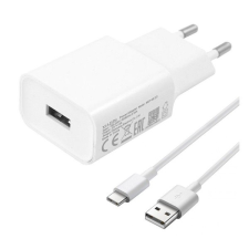 Xiaomi hálózati töltő USB aljzat (5V / 2000mA, gyorstöltés támogatás + Type-C kábel) FEHÉR (MDY-08-EO_TYPEC) (MDY-08-EO_TYPEC) mobiltelefon kellék