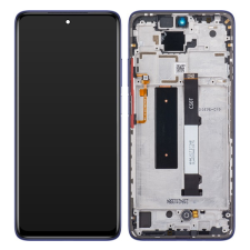 Xiaomi Mi 10T Lite 5G kompatibilis LCD modul kerettel, OEM jellegű, kék mobiltelefon, tablet alkatrész