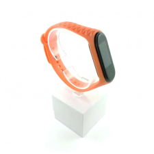  Xiaomi Mi band 3 / 4 szíjak - narancssárga, recés, sárga, szilikon okosóra kellék