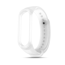 Xiaomi Mi Band 3 és Mi Band 4 okoskarkötő klasszikus áttetsző pótszíj - Fehér okosóra kellék