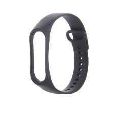 Xiaomi Mi Band 5 / Mi Band 6, szilikon pótszíj, fekete okosóra kellék