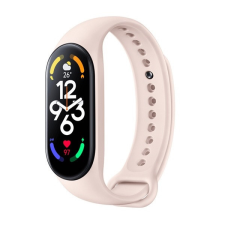Xiaomi Mi Smart Band 7, szilikon pótszíj, állítható, rózsaszín, gyári okosóra kellék