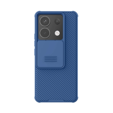  Xiaomi Poco X6 5G telefontok - Nillkin csúsztatható kameravédős kék hátlap tok tok és táska