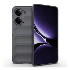  Xiaomi Poco X7 Pro, Szilikon tok, közepesen ütésálló, 3D minta, sötétszürke tok és táska
