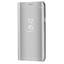 Xiaomi Redmi 12C, Oldalra nyíló tok, hívás mutatóval, Smart View Cover, ezüst (utángyártott) tok és táska