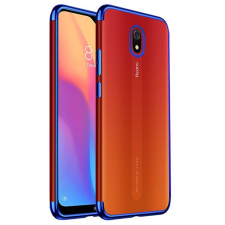  Xiaomi Redmi 8A Telefontok - Forcell Electro kék keretes, átlátszó szilikon tok tok és táska
