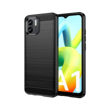  Xiaomi Redmi A1 Telefontok - Carbon Fiber fekete szilikon tok tok és táska
