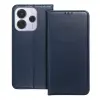  Xiaomi Redmi Note 14 4G / LTE telefontok - Smart Magnetic kék szilikon keretes mágneses könyvtok ﻿