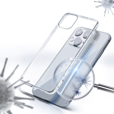 Xiaomi Redmi Note 9S antibakteriális átlátszó TPU tok ezüstion bevonattal tok és táska