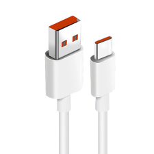 Xiaomi Turbo Charge 6A USB-A apa - USB-C apa 2.0 Adat és töltőkábel - Fehér (1m) kábel és adapter