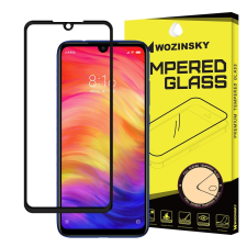 Xiaomi Üvegfólia Xiaomi Redmi Note 7 Super kemény tokbarát fólia fekete kerettel mobiltelefon kellék