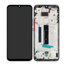 Xiaomi Xiaomi Mi 10 Lite 5G LCD + érintőpanel kerettel, gyári, szürke (Tarnish) mobiltelefon, tablet alkatrész