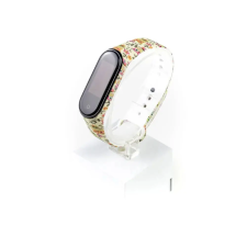 Xiaomi Xiaomi Mi band 3 / 4 szíjak - állatos, baglyos, sárga, szilikon okosóra kellék