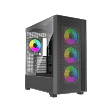 Xilence XG178 Flux ARGB fekete számítógép ház