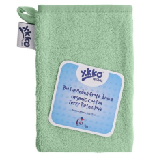 Xkko BIO pamut frottír mosdókesztyű Organic - Mint
