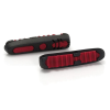 XLC BS-X15 csere fékbetét gumi országútihoz, 55 mm, két pár,  fekete-piros