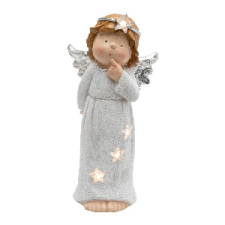  XMAS Kerámia figura, angyal karácsonyi dekoráció