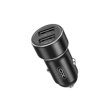 XO CC53 2x USB-A Autós töltő - Fekete (12W) mobiltelefon kellék
