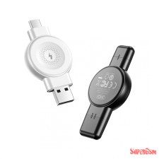 XO CX026 vezeték nél. Óratöltő, USB-A/C, Fekete okosóra kellék