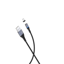 XO NB125 USB-A - Lightning mágneses kábel fekete (XOP-NB125-LIGHTN-BK) kábel és adapter
