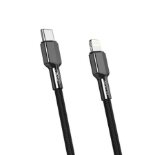 XO NB183A PD Gyorstöltő USB kábel, USB-C - Lightning, (1 méter 20W), fekete mobiltelefon kellék