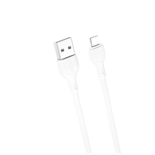 XO NB200 kábel USB-A / Lightning 1M 2.1A Fehér (128396) kábel és adapter