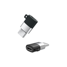 XO NB-149A adapter Micro USB - USB-C fekete (NB-149A) kábel és adapter