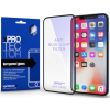 xPRO Apple iPhone 16 Pro Max, Kijelzővédő, ütésálló fólia (az íves részre is!), Tempered Glass (edzett üveg), kékfény elleni védelem. Xprotector Anti Blue Light, fekete