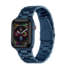 xPRO Apple Watch rozsdamentes vastag acél szíj kék 42mm / 44mm / 45mm (121376) okosóra kellék