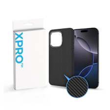 xPRO CarbonSkin MagSafe hátlap ECO csomagolással Apple iPhone 17 fekete tok és táska