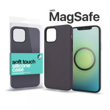 xPRO MagSafe rögzítésű Soft Touch Silicone Case Apple Iphone 13 Pro készülékhez - éjfekete tok és táska