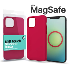 xPRO MagSafe rögzítésű Soft Touch Silicone Case Apple Iphone 13 Pro készülékhez - piros tok és táska