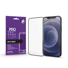 xPRO Samsung A02s / A03s / A03  Nano Glass kijelzővédő fekete kerettel (125932) (XP125932) mobiltelefon kellék