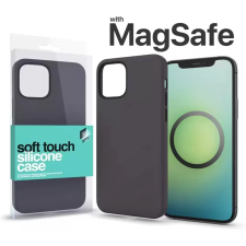 xPRO Soft Touch MagSafe Silicon Case iPhone 15 Pro Max éjfekete mobiltelefon kellék