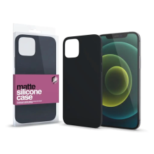 xPRO Szilikon matte ultravékony tok iPhone 16e fekete tok és táska