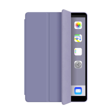 xPRO tector Apple Ipad Air 10.9" (2020) Smart book tok pencil tartóval átlátszó hátlappal lila (122779) (x122779) tablet tok