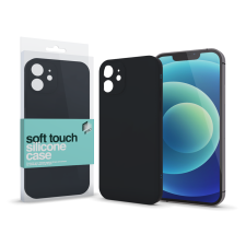 xPRO tector Soft Touch Silicone Case Slim Fekete Iphone 12 készülékhez tok és táska