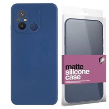 xPRO Xiaomi Redmi 12C, 11A, Poco C55, Xpro szilikon telefontok, Matt, Sötétkék tok és táska
