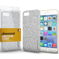 Xprotector Apple iPhone 15 Pro, Szilikon tok, csillogó, Xprotector Diamond, ezüst tok és táska