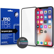 Xprotector Apple iPhone XR / 11, Kijelzővédő, ütésálló fólia (az íves részre is!), Tempered Glass (edzett üveg), Xprotector, fekete mobiltelefon kellék