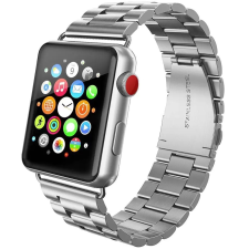 Xprotector Apple Watch 4-6, SE, SE (2022) (38 / 40 mm) / Watch 7-9 (41 mm), fém pótszíj, rozsdamentes acél, vastag, Xprotector, ezüst okosóra kellék