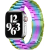 Xprotector Apple Watch 4-6, SE, SE (2022) (38 / 40 mm) / Watch 7-9 (41 mm), fém pótszíj, rozsdamentes acél, vastag, Xprotector, szivárvány