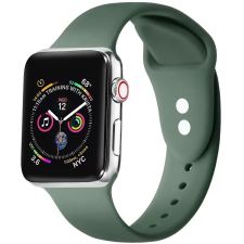 Xprotector Apple Watch 4-6, SE, SE (2022) (42 / 44 mm) / Watch 7-9 (45 mm) / Watch Ultra 1-2 (49 mm), szilikon pótszíj, állítható, két lyukas rögzítés, Xprotector, zöld okosóra kellék