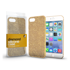 Xprotector Diamond szilikon hátlap tok, Apple iPhone SE (2020)/7/8, arany tok és táska