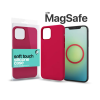 Xprotector Soft Touch Slim MagSafe-rögzítésű szilikon tok Apple iPhone 13 Pro Max, piros